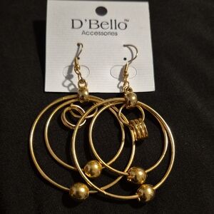 Gold Double Hoop Earrings